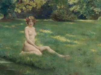 Ein Akt auf dem Rasen (Die Lachende)